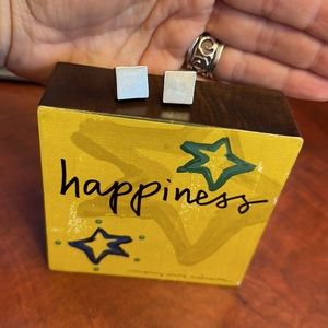 Mexico 925 Square Stud Earrings